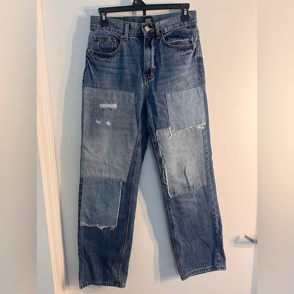 BDG Women’s Blue Patchwork Jeans